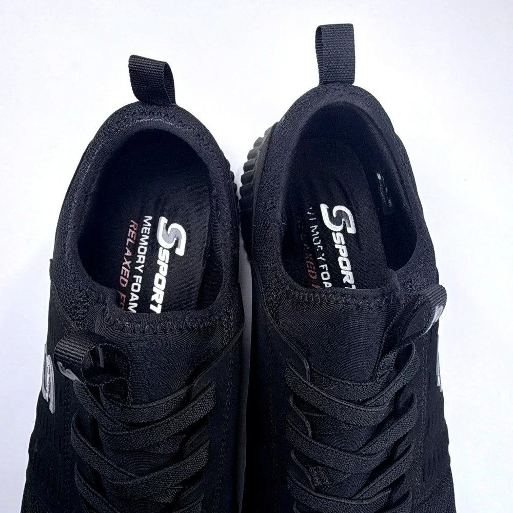 Skechers S Sport Brennen 2.0‎ Sneaker Men 11 Black Relaxed Fit Casual Athletic